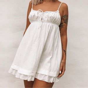 Princess Polly Empress Of Love Mini Dress White